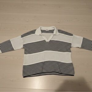 Splendid Black and White Knit sweater spring Top